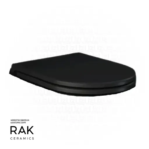 [WRRSTSC3901504] RAK Ceramic Resort Soft Close Seat Cover Matt Black RSTSC3901504