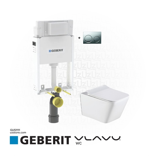 [GUS1111] Concealed WC Bundle 111 (Geberit Concealed Cistern Vlavu wall-hung WC) 