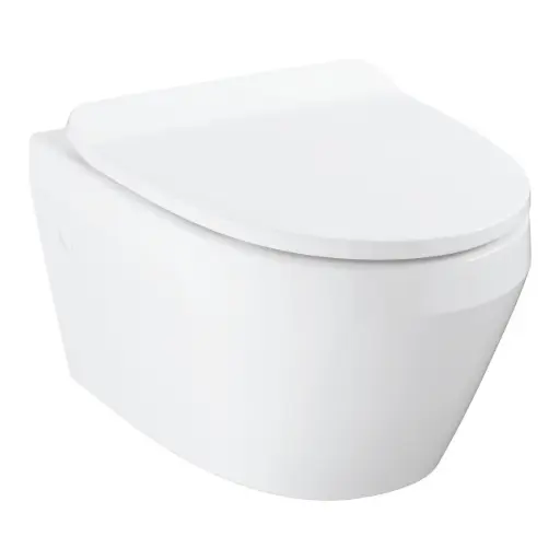[WG114] GROHE  Euro Ceramic Toilet WH 3/4.5L 114 +Euro Ceramic Toilet Seat SC_UF