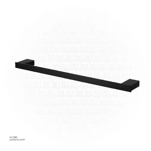 [A4-5BB] Black Towel bar 60cm Brass & stainless steel 