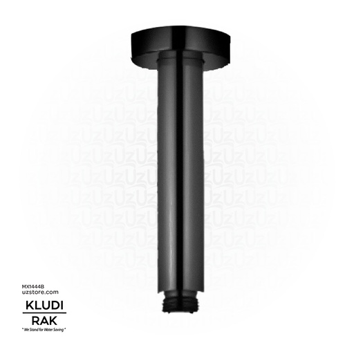 [MX1444B] KLUDI RAK  Ceiling Shower Arm Black 150mm DN 15 RAK10011.Bk1