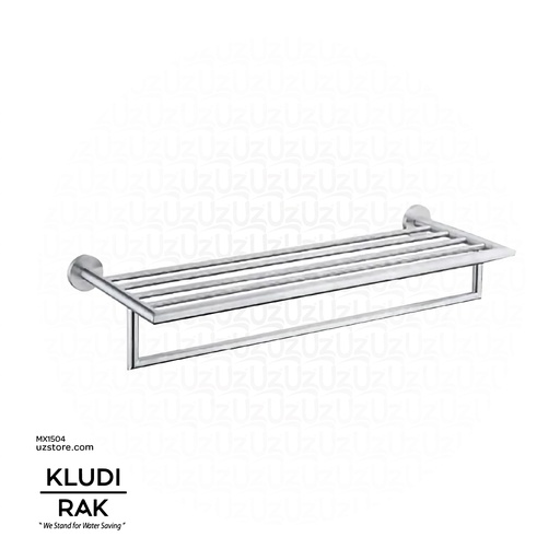 [MX1504] KLUDI RAK Towel Shelf with Towel Bar, 580x100x233 mm 
SS 304 Satin Finish RAK91020