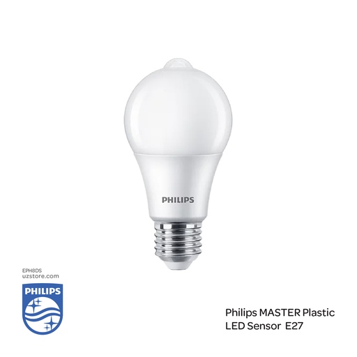 [EPH8DS] PHILIPS Master Plastic LED Sensor ND 8-60W A60 E27 