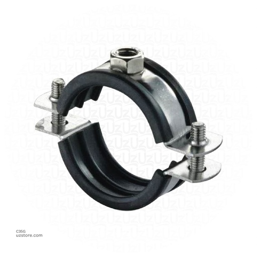 [C35g] Hanging Clip with rubber 1" -- 32mm