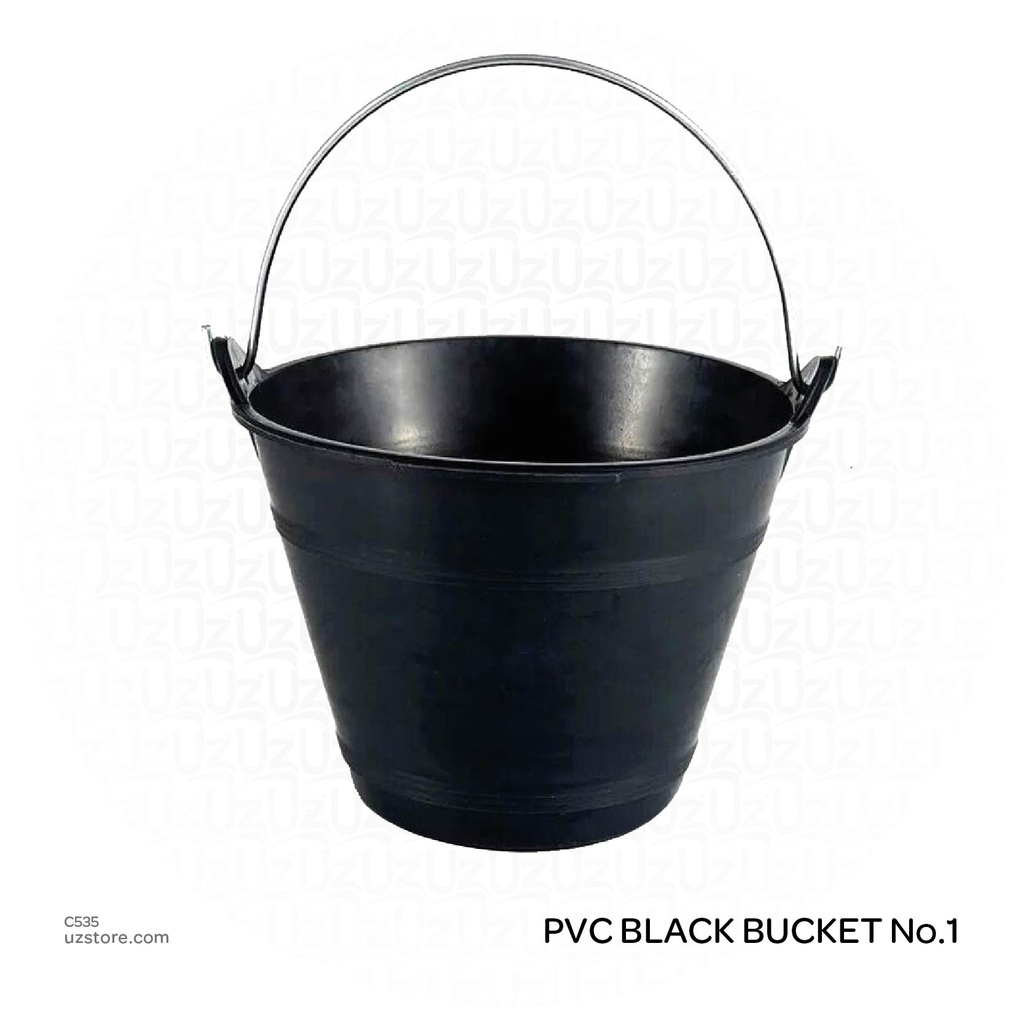 PVC BLACK BUCKET No.1 | UZ Store