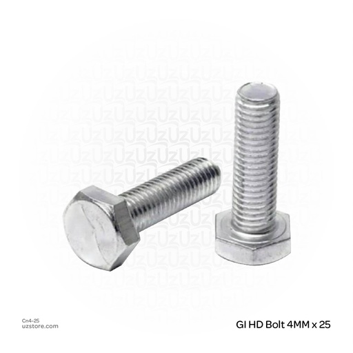 [Cn4-25] GI HD Bolt 4MM x 25