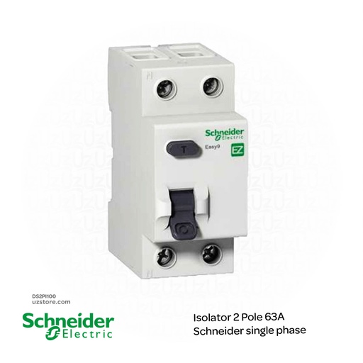 [DS2PI100] Isolator 2 Pole 100A Schneider single phase