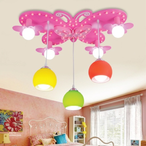 [E1071U] celling light - Pink butterfly MD8242