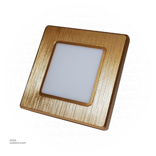 [E1111G] LED Light 3*3 Golden