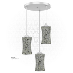 [E1149R] Celling Mosaic Glass light 3way