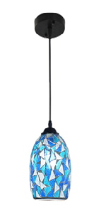 [E1210S-B] Turkish Mosaic- Single Hanging RETRO