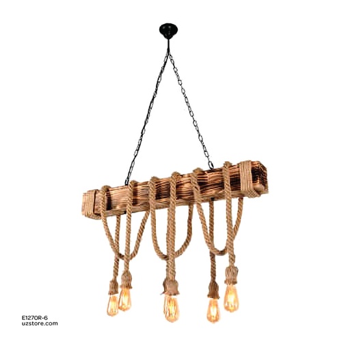 [E1270R-6] Hanging Bamboo Light  3145/6 