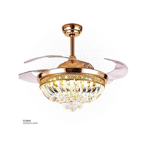 [E1280R] Decorative Fan With LED (9154)-XY-777