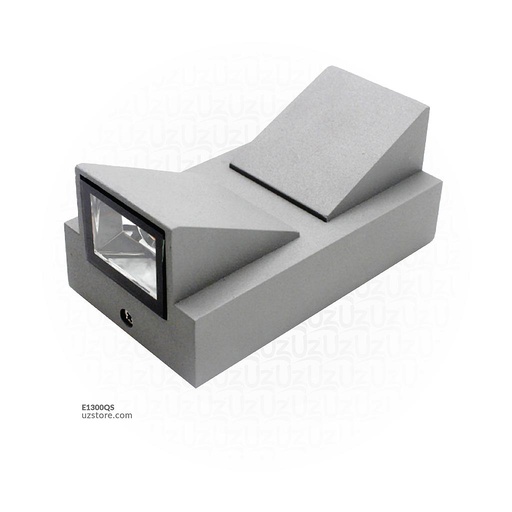 [E1300QS] LED Outdoor Wall LIGHT  JKF689-2*3W WW Silver