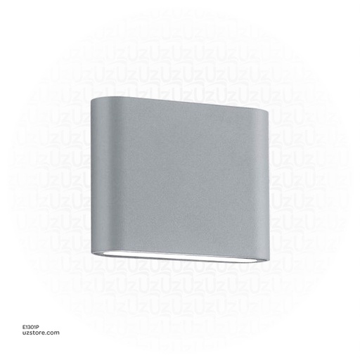 [E1301P] LED Outdoor Wall LIGHT AC-44/S WW Silver