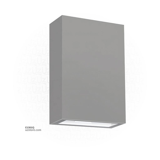 [E1301Q] LED Outdoor Wall LIGHT W19 3W WW Silver