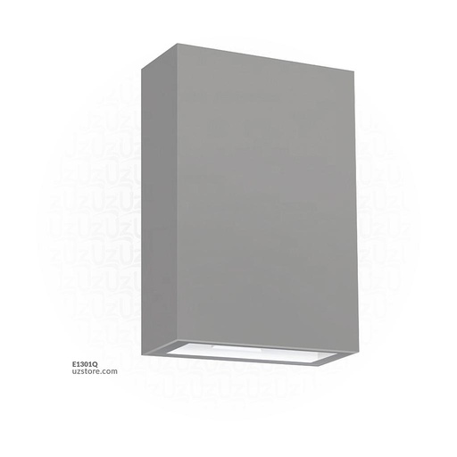 [E1301Q] LED Outdoor Wall LIGHT W19 3W WW Silver