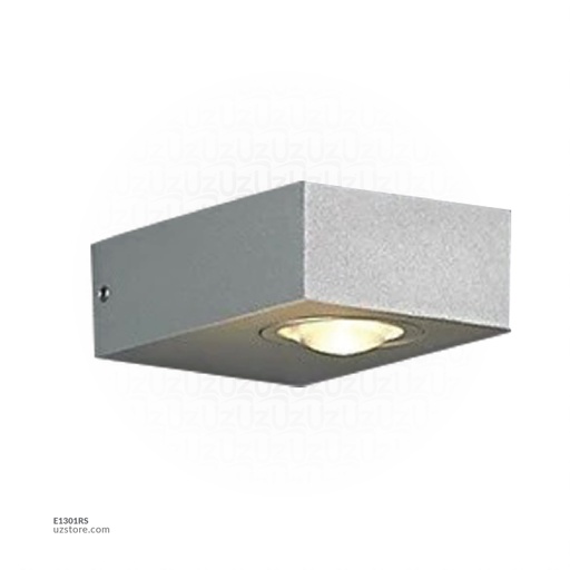 [E1301RS] LED Outdoor Wall LIGHT JKF819-1 3W WW Silver