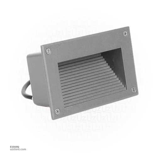 [E1310Q] LED Outdoor Step LIGHT  Q01-3W WW Silver