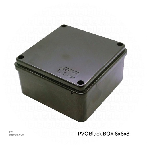 [E171] PVC Black BOX 6x6x3