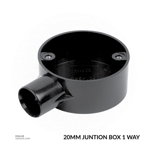 [E216-20] 20MM JUNTION BOX 1 WAY
