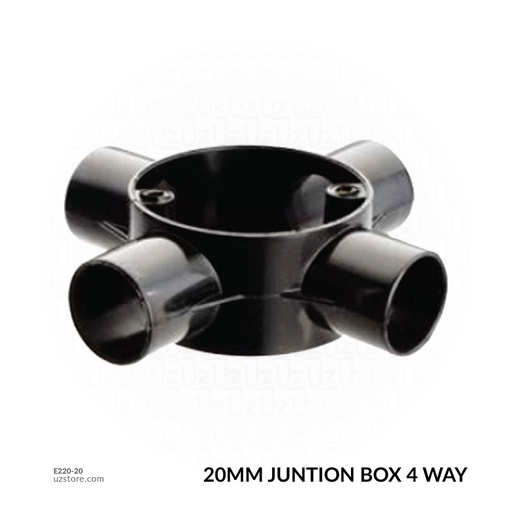 [E220] 19mm JUNTION BOX 4 WAY