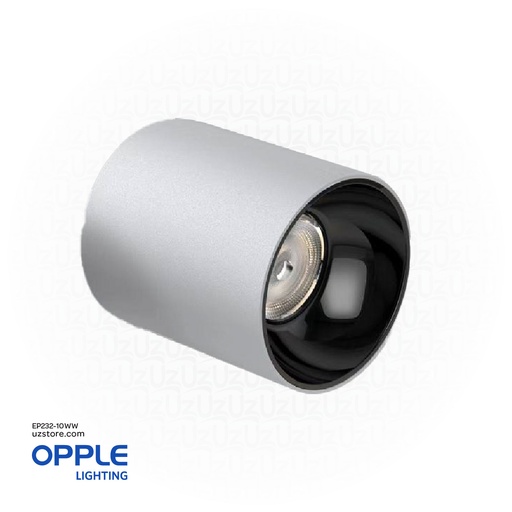 [EP232-10WW] أوبل إضاءة ليد سقفية باللون الأبيض، بقوة 10 واط بضوء لونية 3000 كلفن ضوء أبيض 
 SM , IP65 OPPLE