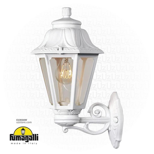 [E1303AW] FUMAGALLI BISSO/ANNA WALL CLEAR E27 WH Made in Italy 