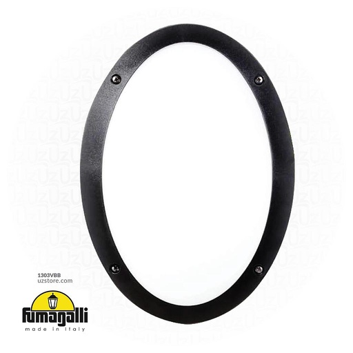 [E1303VBB] FUMAGALLI MADDI WALL OPAL E27  BK Made in Italy 