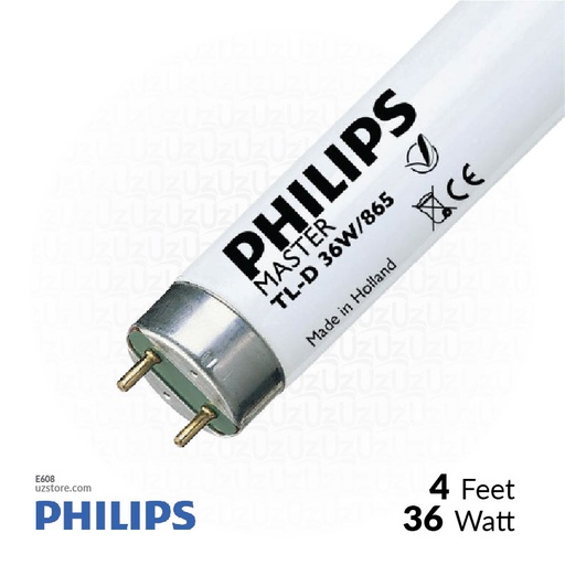 [E608] PHILIPS 4Ft Tube Bulb ROD 36W 