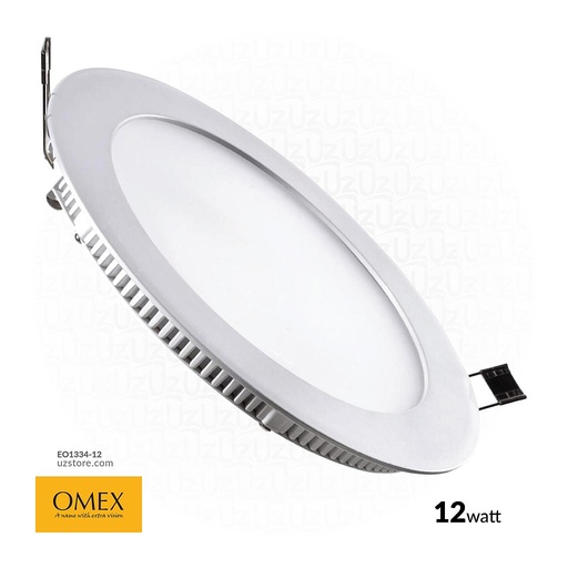 [EO1334-12] سبوت لايت أومكس LED دائري 12 واط أبيض