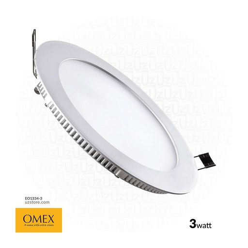 [EO1334-3]  سبوت لايت أومكس LED دائري 3 واط أبيض