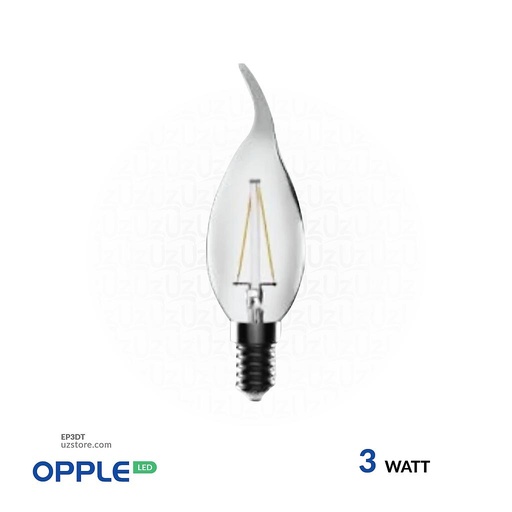 [EP3DT] أوبل إضاءة ليد إنارة 3 واط، 6500 كلفن لون ضوء ضوء نهاري أبيض
OPPLE E14