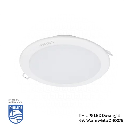 [EPH230DN-6W] PHILIPS LED Down Light DN027B G3 D100 RD 6W , 3000K Warm White 