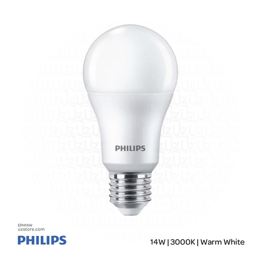 [EPH14W] PHILIPS Essential LED Lamp Bulb E27 14W , 3000K Warm White 929002299668