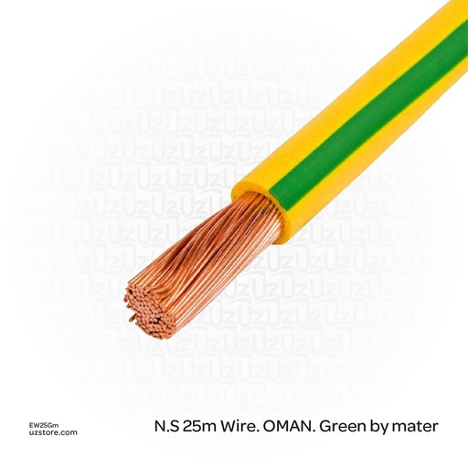 [EW25Gm] 25mm Earth Wire Y/G OMAN by mater