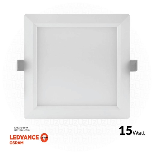 [EM231-15W] OSRAM LED SLIM PANEL DOWN LIGHT SQUARE 6" 15W Warm white 3000K