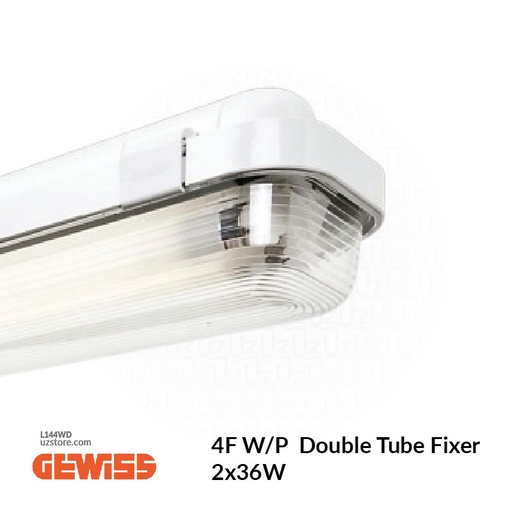 [L144WD] 4F W/P Gewiss Double Tube Fixer 2x36W