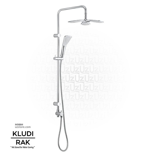 [MX884] KLUDI RAK  Fizz Dual Shower Set (1300mm) L-Shape RAK48003