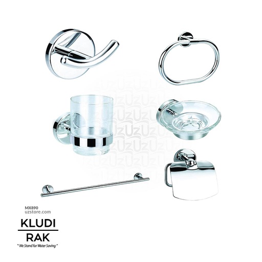 [MX890] KLUDI RAK Caliber Bathroom Accessories Set ( 6 pcs ),
 RAK21021