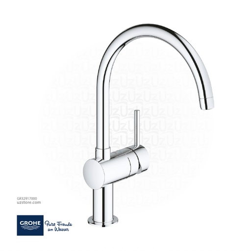 [GR32917000] جروهي مينتا  خلاط مغسلة مطبخ بمقبض فردي C-spout 32917000