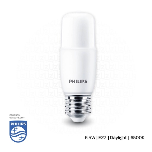 [EPH6.5DS] PHILIPS Essential LED DL Stick Lamp Bulb E27 6.5W , 6500K Cool DayLight 