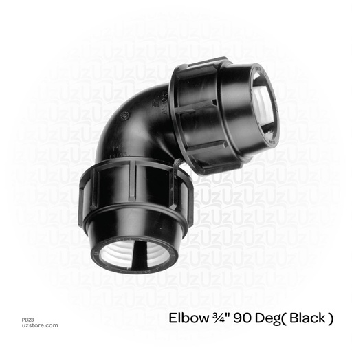[PB23] Elbow ¾" 90 Deg( Black )
