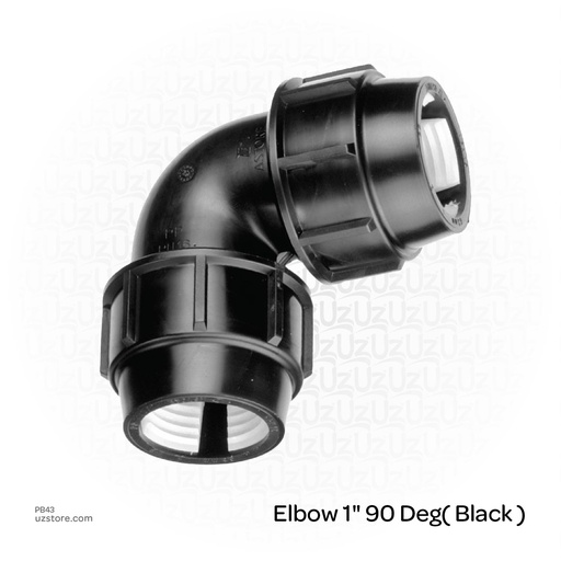 [PB43] Elbow 1" 90 Deg( Black )