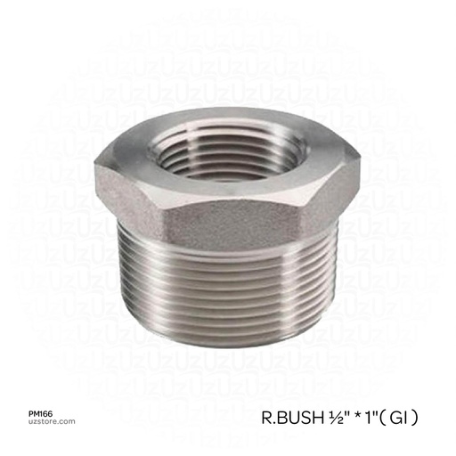 [pm166] R.Bush ½" * 1"( GI )