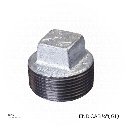 [pm33] End Cab ¾"( GI )