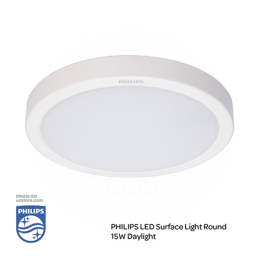 [EPH232DN-15D] PHILIPS LED Surface Light Round DN027C G3 LED15/CW 15W 220-240V D200 , 6500K Cool DayLight 929002676538
