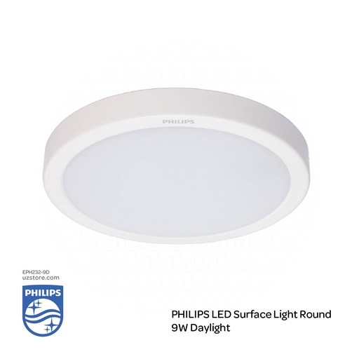 [EPH232DN-9D] PHILIPS LED Surface Light Round DN027C G3 LED9/CW 9W 220-240V D150 , 6500K Cool DayLight 929002675938