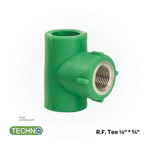 [PT180] R.Female Tee ½" * ¾"( Techno )
