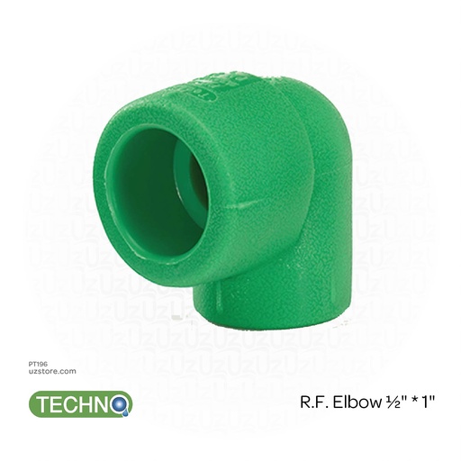 [PT196] R.F. Elbow ½" * 1"( Techno )
